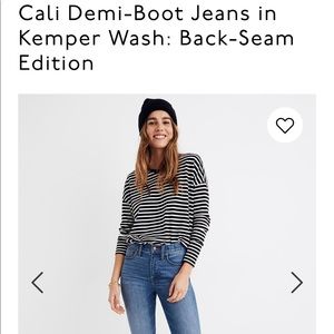 Madewell Cali Demi-Boot Jeans with Back-Seam